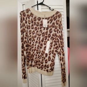 Animal Print Sweater Size Small By A New Day (NWT)